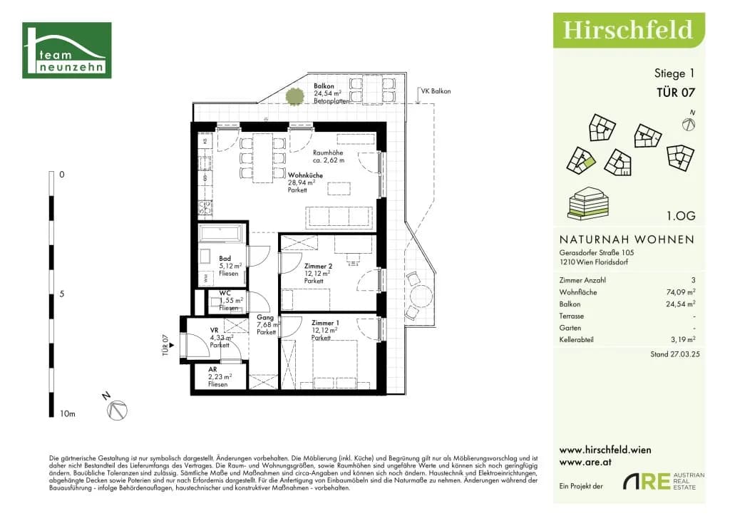 Immobilie kaufen in Wien – 74,09 m², € 387.000 – Bild 30 von 30