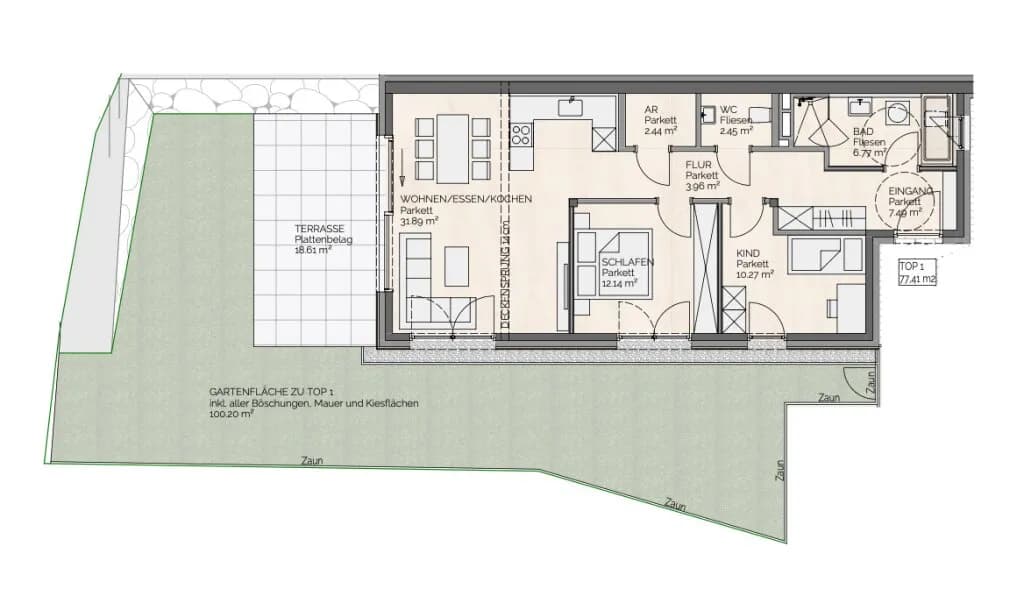 3-Zimmer-Wohnung kaufen in Gmunden – 77,41 m², € 628.000 – Bild 9 von 9