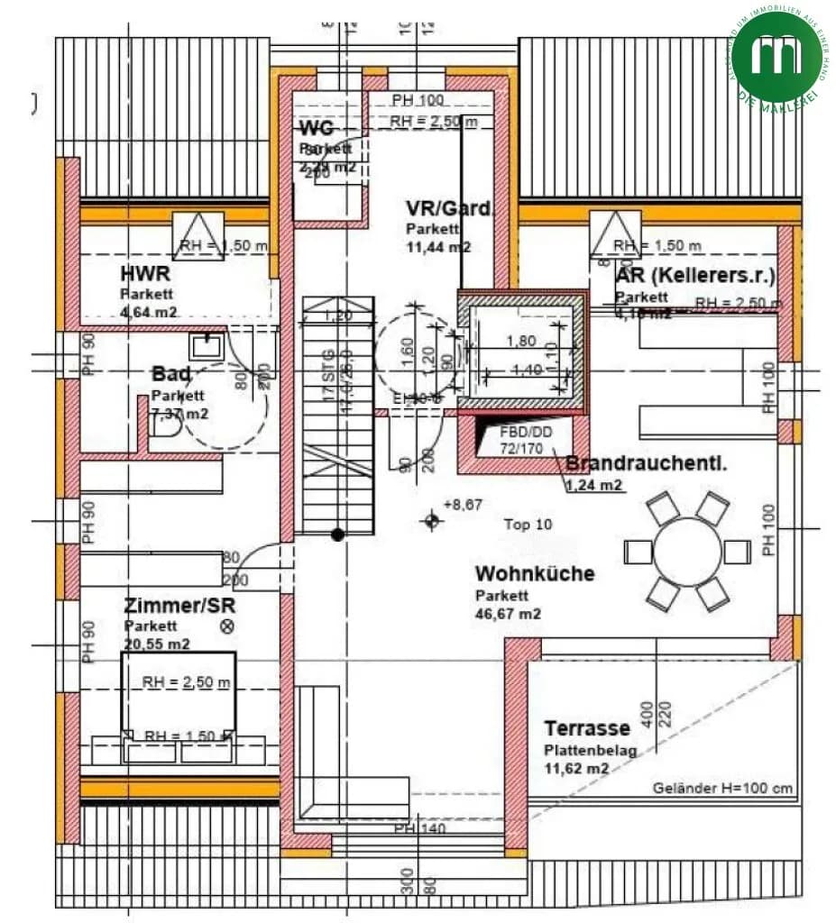 2-Zimmer-Wohnung mieten in Wien – 97,17 m², € 1.495 – Bild 43 von 44