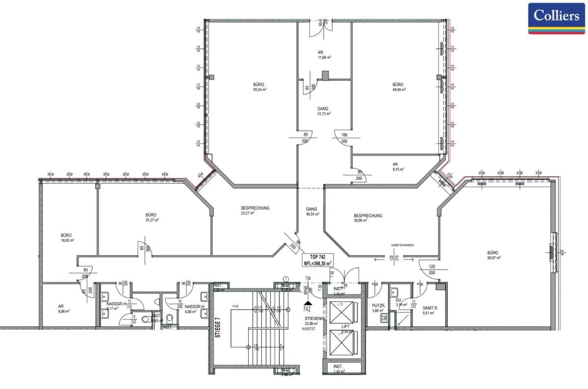 7-Zimmer-Gewerbeimmobilie mieten in Wien – 408 m², € 6.110 – Bild 6 von 7