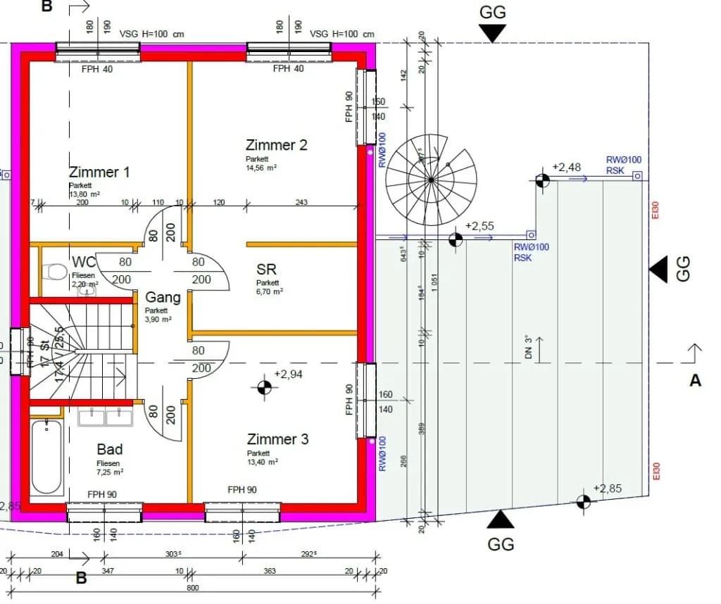 4-Zimmer-Haus mieten in Mödling – 114,9 m², € 2.800 – Bild 53 von 54
