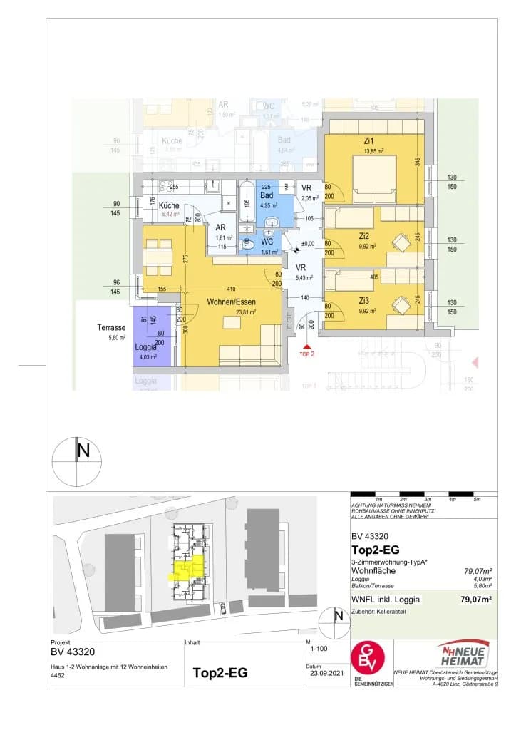 4-Zimmer-Wohnung kaufen in Steyr-Land – 79,07 m², € 96.044 – Bild 8 von 8
