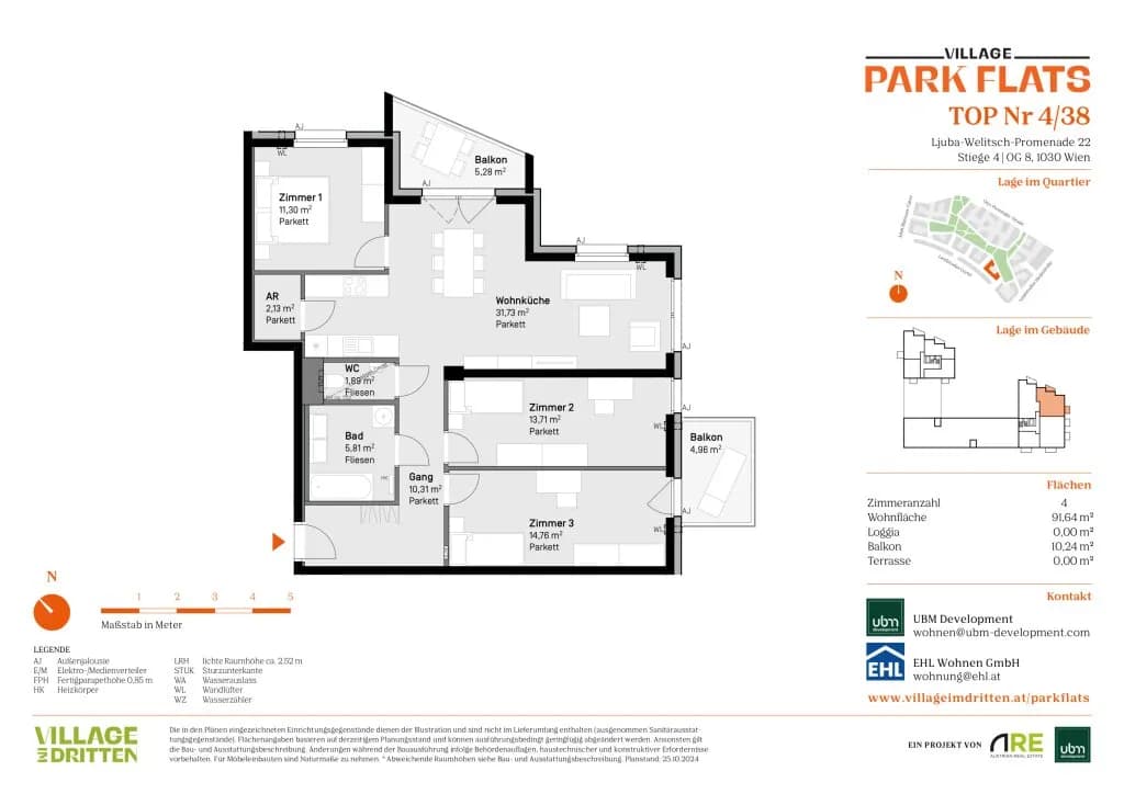 4-Zimmer-Wohnung kaufen in Wien – 92,91 m², € 815.000 – Bild 12 von 12