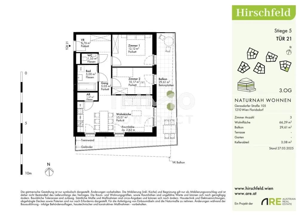 3-Zimmer-Wohnung kaufen in Wien – 66,29 m², € 408.000 – Bild 8 von 8