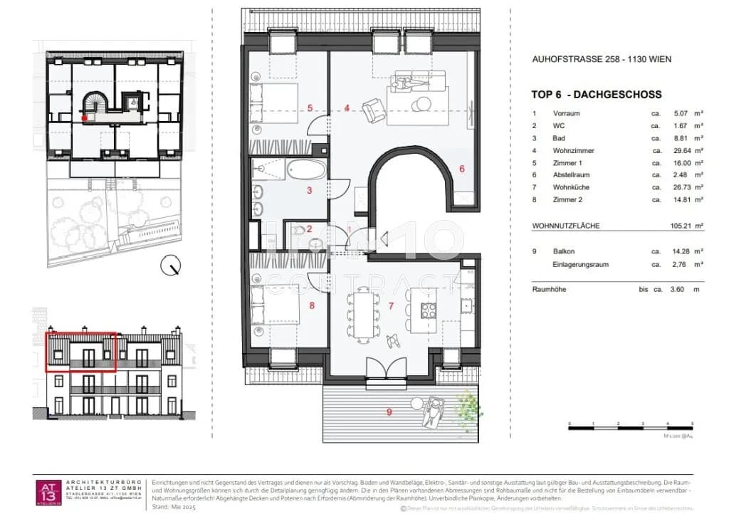 4-Zimmer-Wohnung mieten in Wien – 105,21 m², € 2.950 – Bild 26 von 26