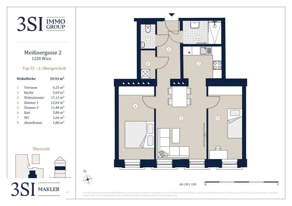 3-Zimmer-Wohnung kaufen in Wien – 59,93 m², € 379.000 – Bild 18 von 18