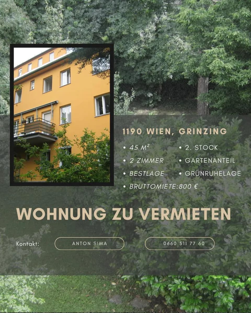 2-Zimmer-Wohnung mieten in Wien – 45 m², € 800 – Bild 18 von 18