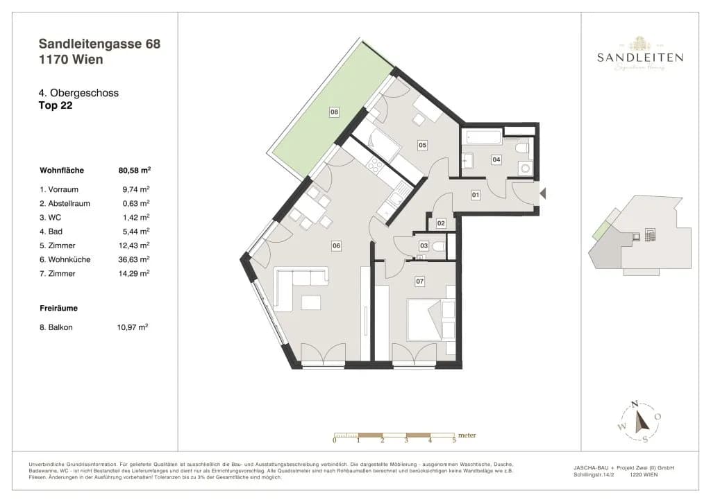 3-Zimmer-Wohnung kaufen in Wien – 80,58 m², € 699.000 – Bild 12 von 12