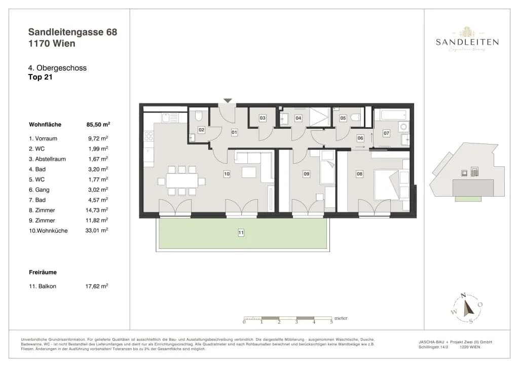 3-Zimmer-Wohnung kaufen in Wien – 85,5 m², € 799.000 – Bild 12 von 12