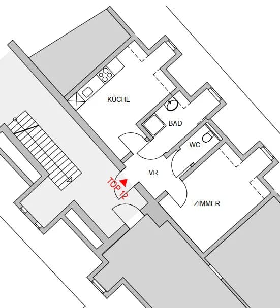 2-Zimmer-Wohnung mieten in Graz – 37,43 m², € 545 – Bild 8 von 8