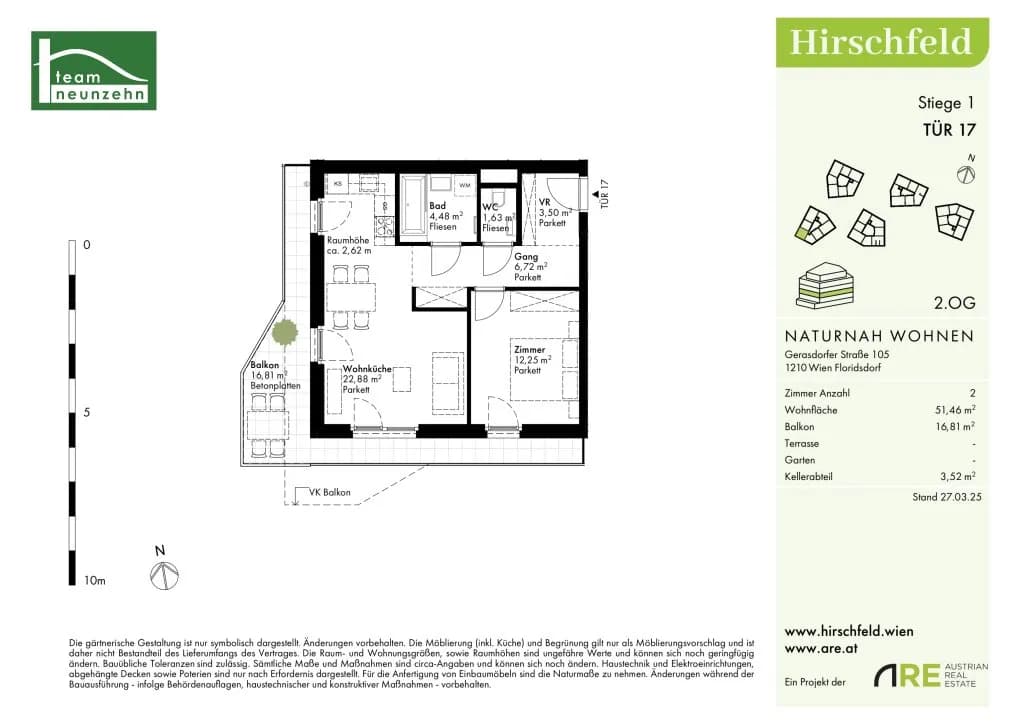 2-Zimmer-Wohnung kaufen in Wien – 51,46 m², € 301.000 – Bild 30 von 30