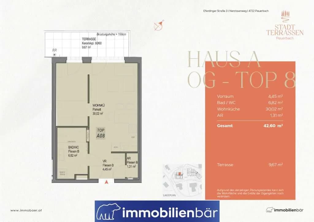 1-Zimmer-Wohnung kaufen in Grieskirchen – 42,6 m², € 201.631 – Bild 8 von 8
