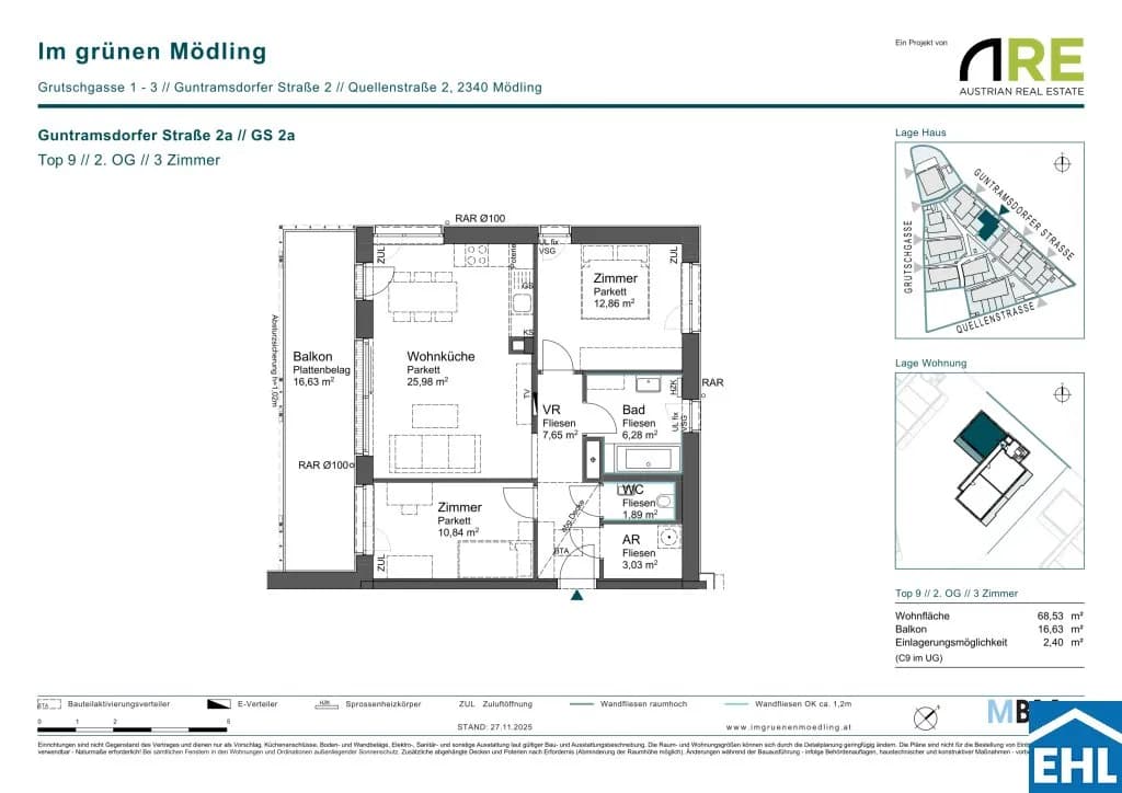 3-Zimmer-Wohnung kaufen in Mödling – 68,53 m², € 479.000 – Bild 9 von 9