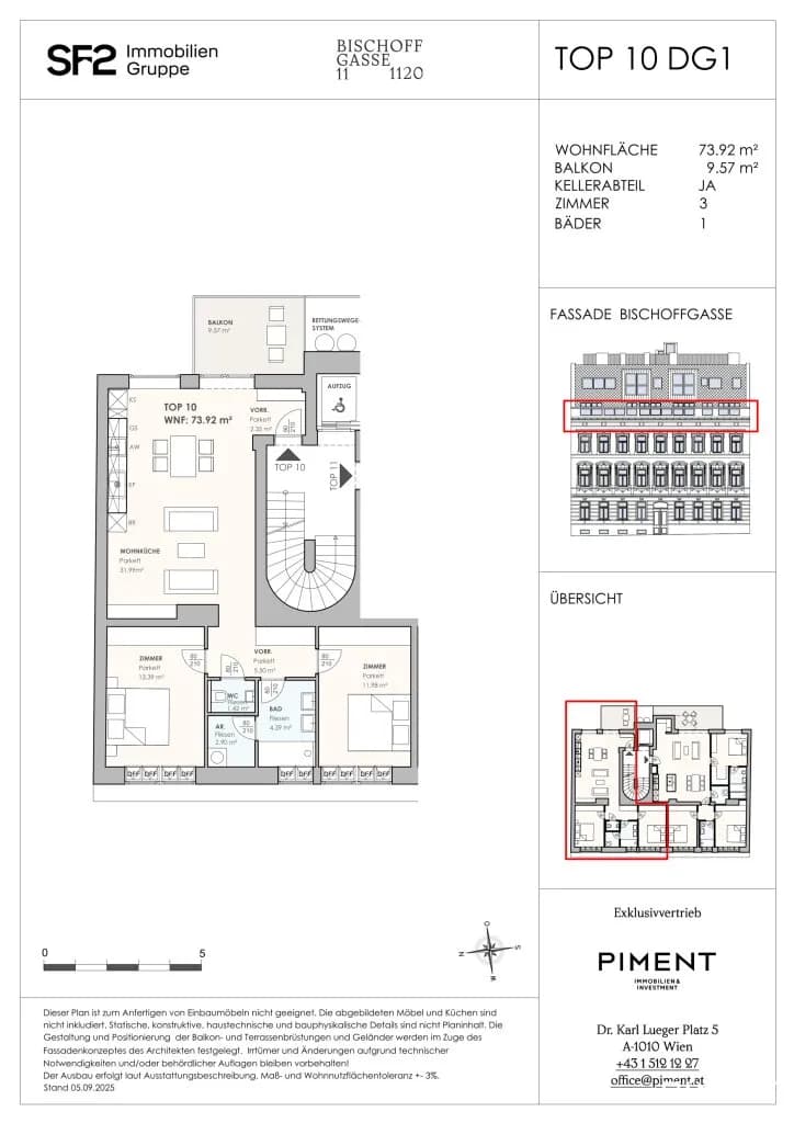 3-Zimmer-Wohnung kaufen in Wien – 73,92 m², € 679.000 – Bild 16 von 16