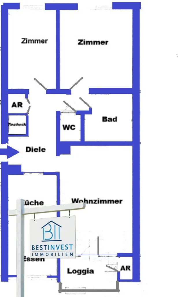 3-Zimmer-Wohnung kaufen in Graz – 75 m², € 335.000 – Bild 22 von 23
