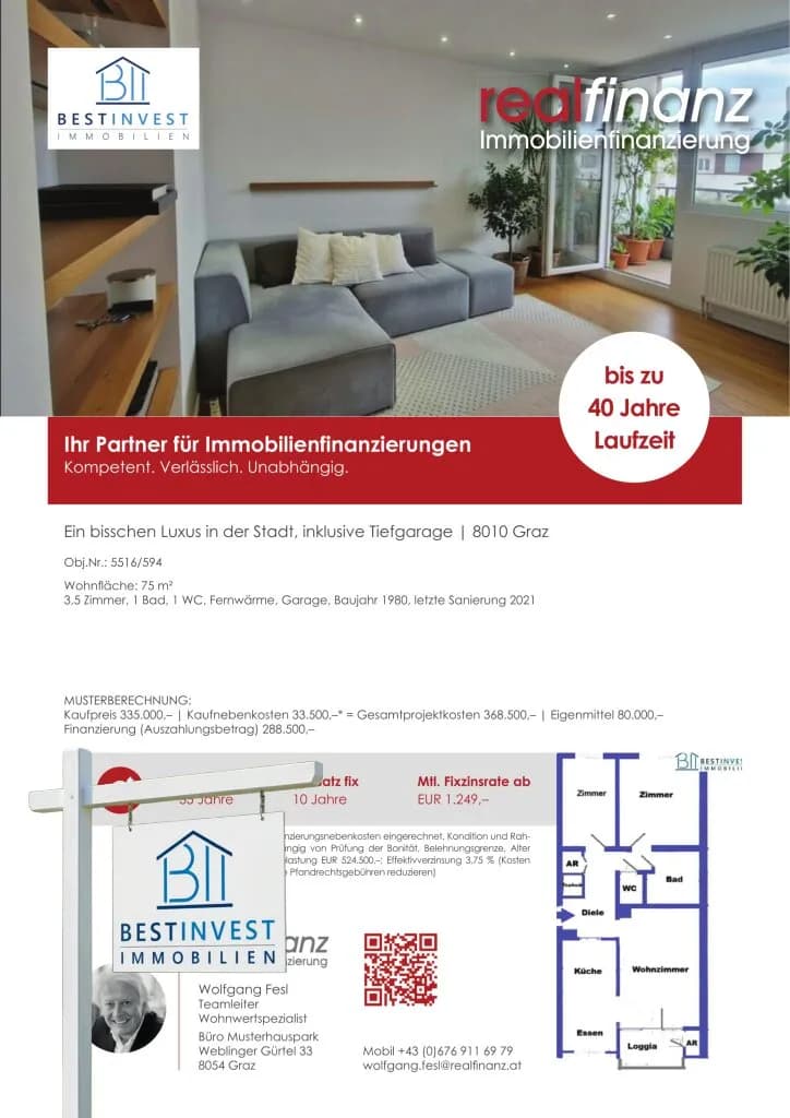 3-Zimmer-Wohnung kaufen in Graz – 75 m², € 335.000 – Bild 23 von 23