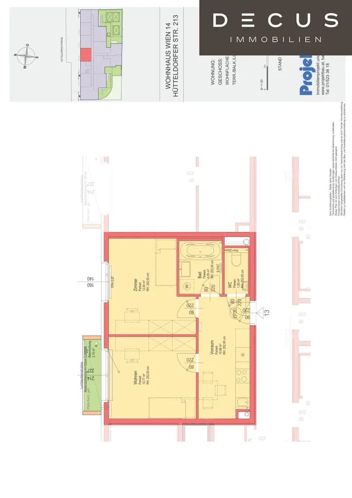 2-Zimmer-Wohnung mieten in Wien – 42,71 m², € 868 – Bild 7 von 7