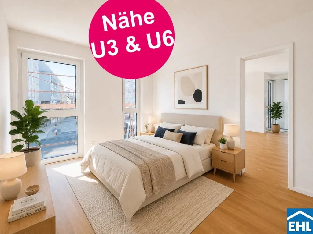 2-Zimmer-Wohnung mieten in Wien – 52,82 m², € 1.345