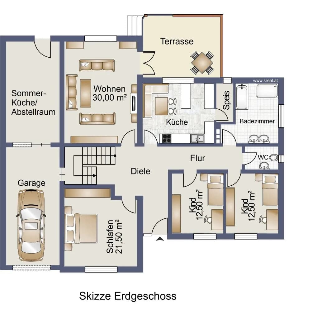 4-Zimmer-Haus kaufen in Oberpullendorf – 128,9 m², € 315.000 – Bild 35 von 36