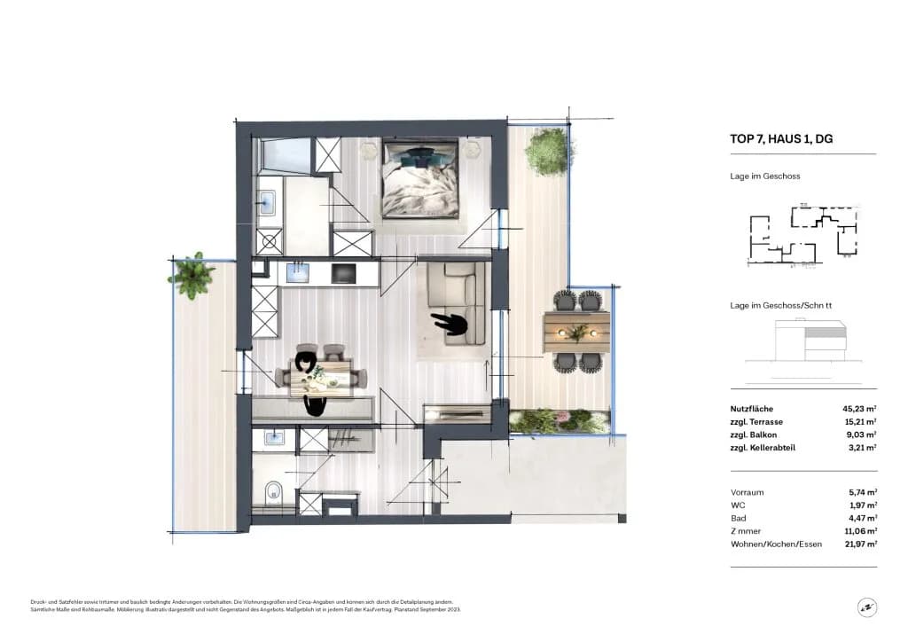 2-Zimmer-Wohnung kaufen in Wien – 44,32 m², € 354.000 – Bild 10 von 10