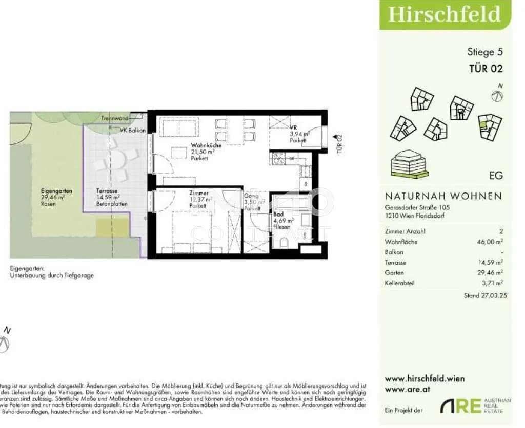 2-Zimmer-Wohnung kaufen in Wien – 46 m², € 269.000 – Bild 6 von 6