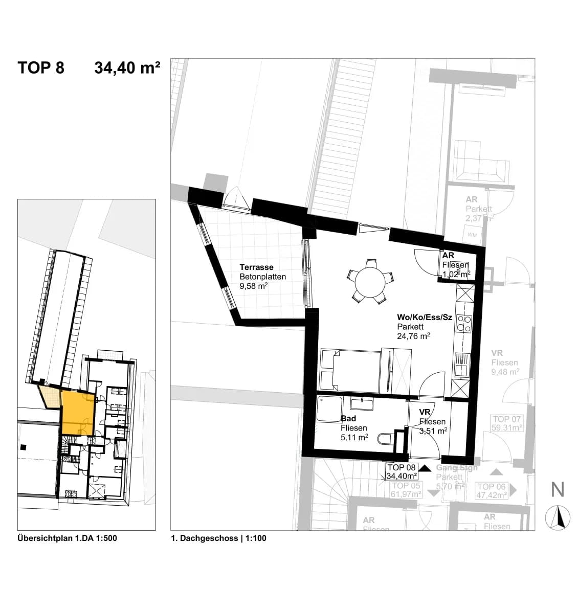 Wohnung mieten in Murau – 34,4 m², € 419 – Bild 5 von 6