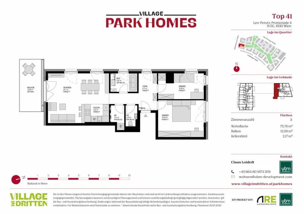 3-Zimmer-Wohnung kaufen in Wien – 75,79 m², € 699.000 – Bild 10 von 10