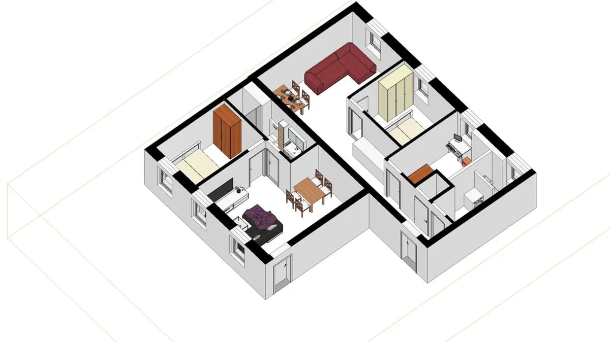3-Zimmer-Wohnung mieten in Steyr – 58 m², € 639 – Bild 2 von 2