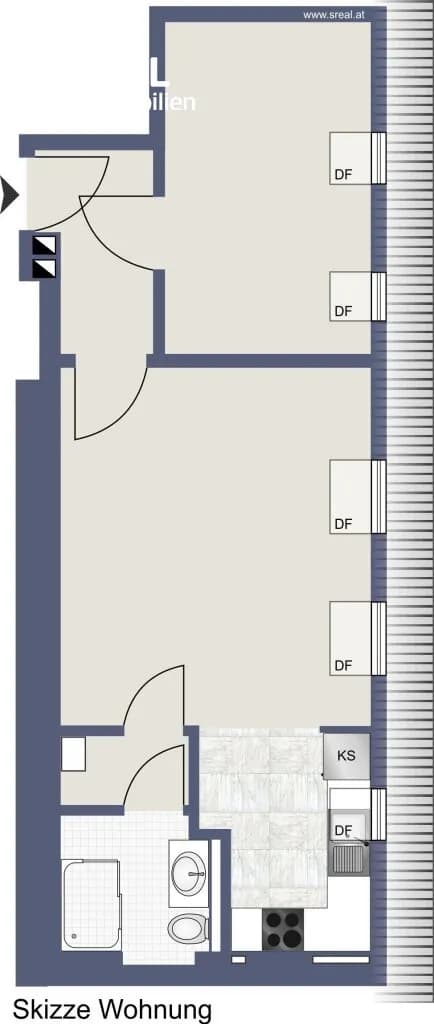 2-Zimmer-Wohnung kaufen in Wien – 47,5 m², € 315.000 – Bild 9 von 10
