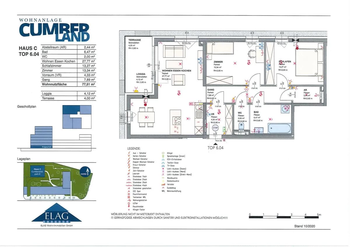 3-Zimmer-Wohnung mieten in Gmunden – 77,51 m², € 933 – Bild 1 von 11