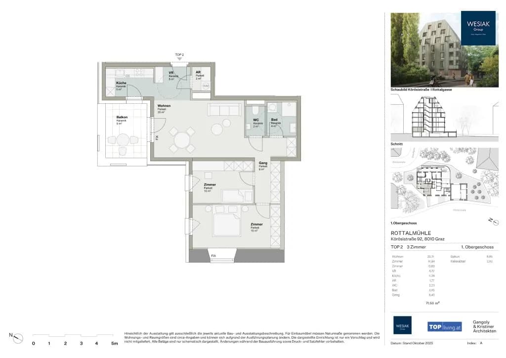 3-Zimmer-Wohnung kaufen in Graz – 71,6 m², € 477.465 – Bild 6 von 6