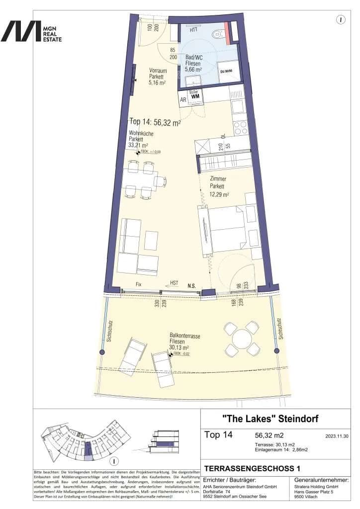 1-Zimmer-Wohnung mieten in Feldkirchen – 55,74 m², € 1.231 – Bild 8 von 8