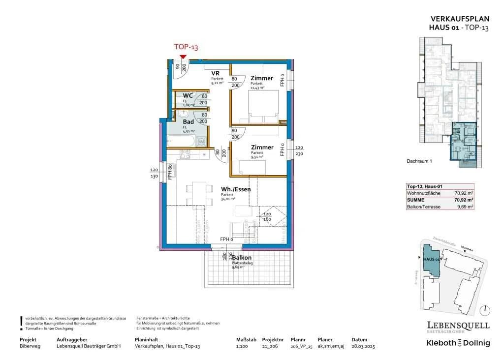 3-Zimmer-Wohnung kaufen in Linz – 70,92 m², € 346.987 – Bild 7 von 7