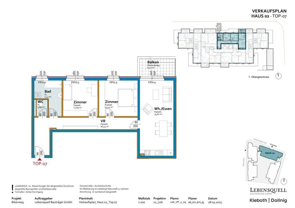 3-Zimmer-Wohnung kaufen in Linz – 78,45 m², € 349.636 – Bild 7 von 7