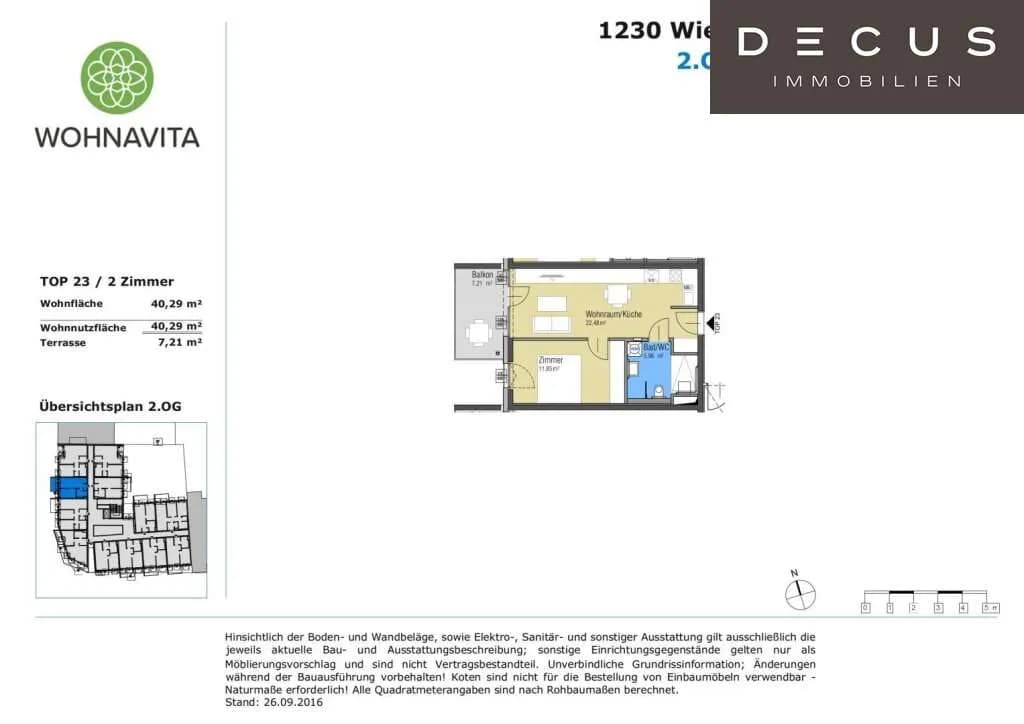 2-Zimmer-Wohnung mieten in Wien – 40,29 m², € 920 – Bild 17 von 17