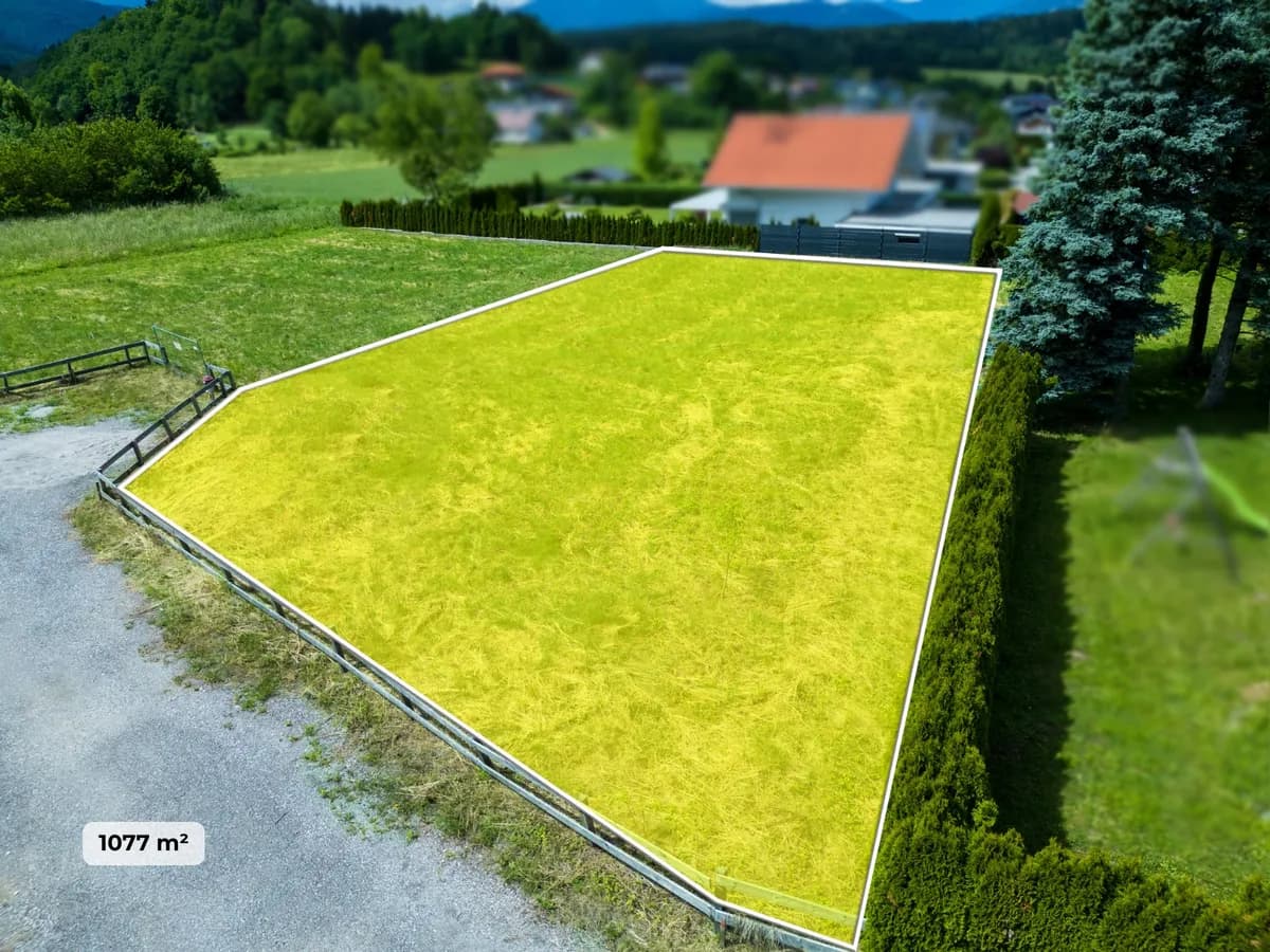 Grundstück kaufen in Villach Land – 1 077 m², € 347.750 – Bild 2 von 9