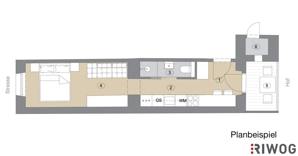 1-Zimmer-Wohnung kaufen in Wien – 22,93 m², € 88.500 – Bild 12 von 13