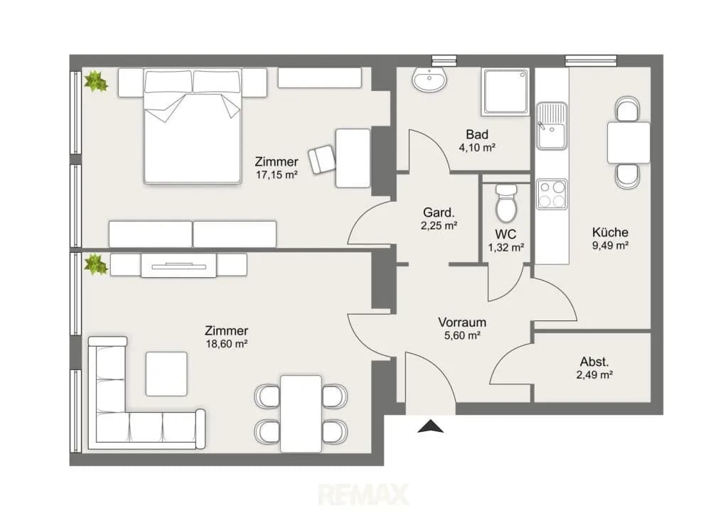 2-Zimmer-Wohnung kaufen in Wien – 56,91 m², € 275.000 – Bild 18 von 18