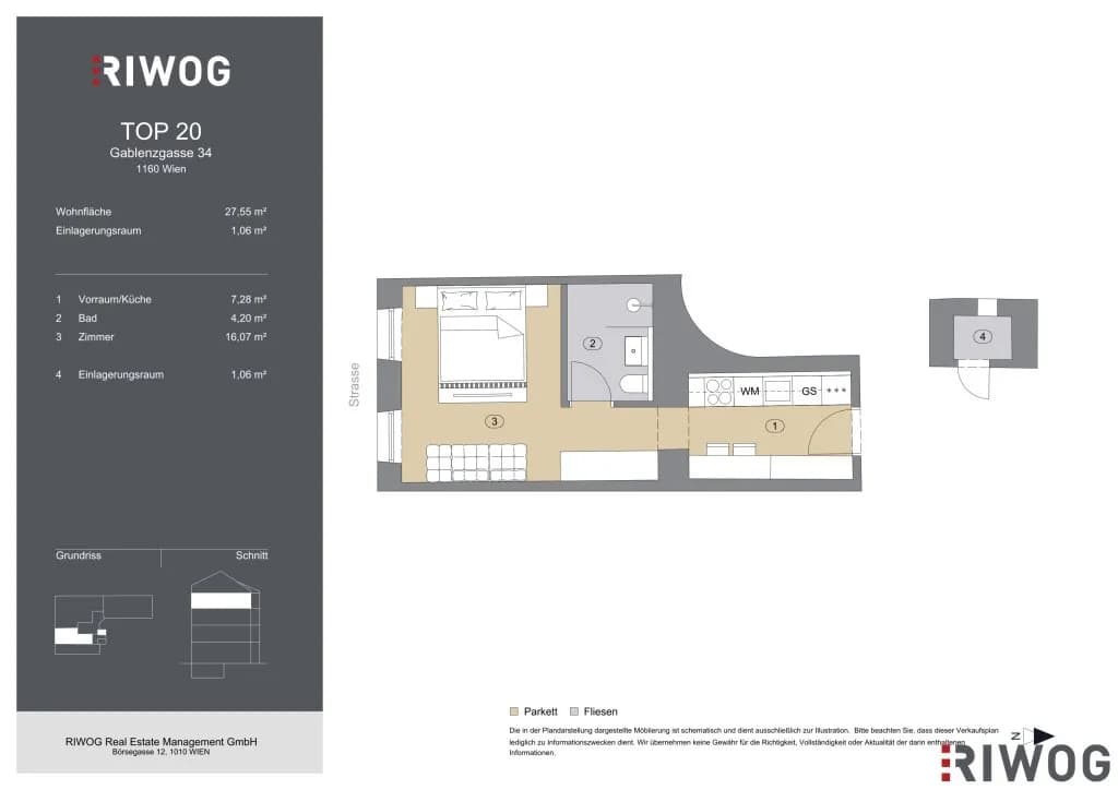 1-Zimmer-Wohnung kaufen in Wien – 27,55 m², € 107.500 – Bild 17 von 17