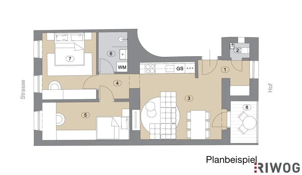 3-Zimmer-Wohnung kaufen in Wien – 58,76 m², € 215.000 – Bild 23 von 24