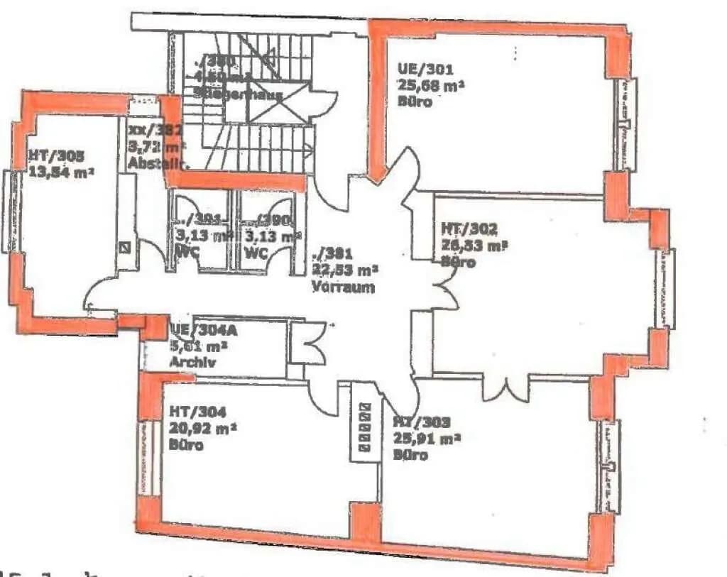 5-Zimmer-Gewerbeimmobilie mieten in Linz – 147 m², € 1.544 – Bild 6 von 6