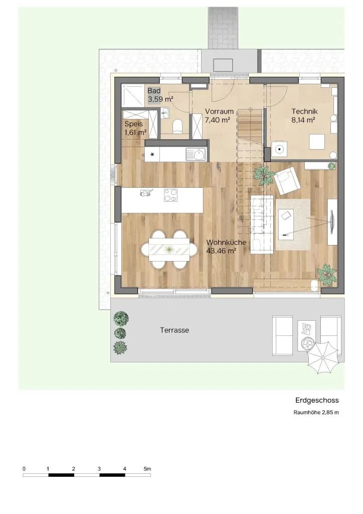 4-Zimmer-Haus kaufen in Baden – 123 m², € 634.900 – Bild 7 von 23