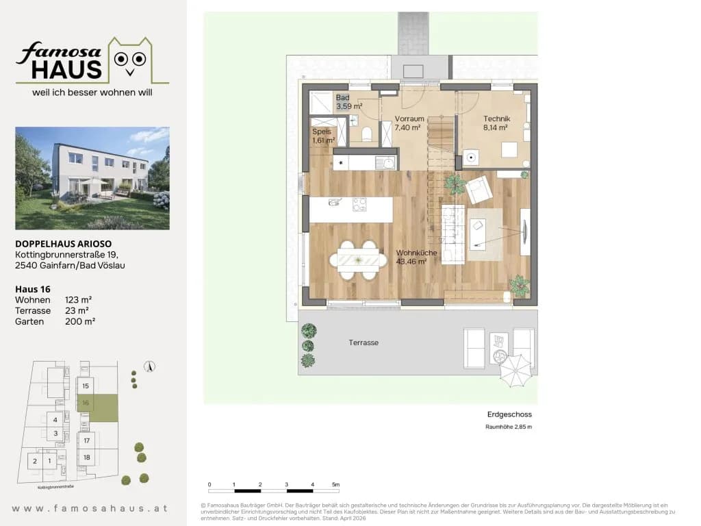 4-Zimmer-Haus kaufen in Baden – 123 m², € 634.900 – Bild 22 von 23