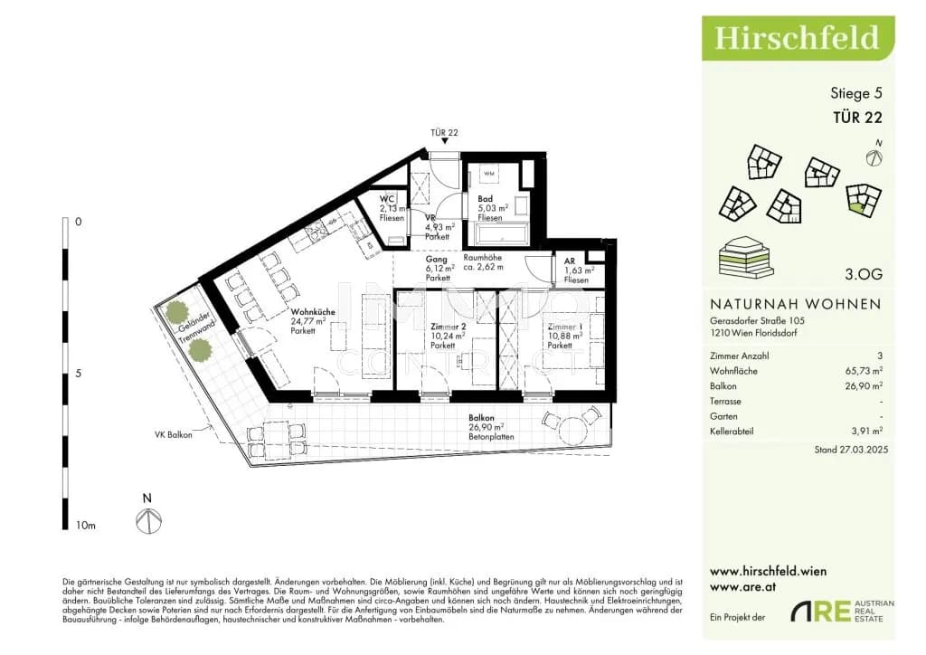 3-Zimmer-Wohnung kaufen in Wien – 65,73 m², € 399.999 – Bild 12 von 12