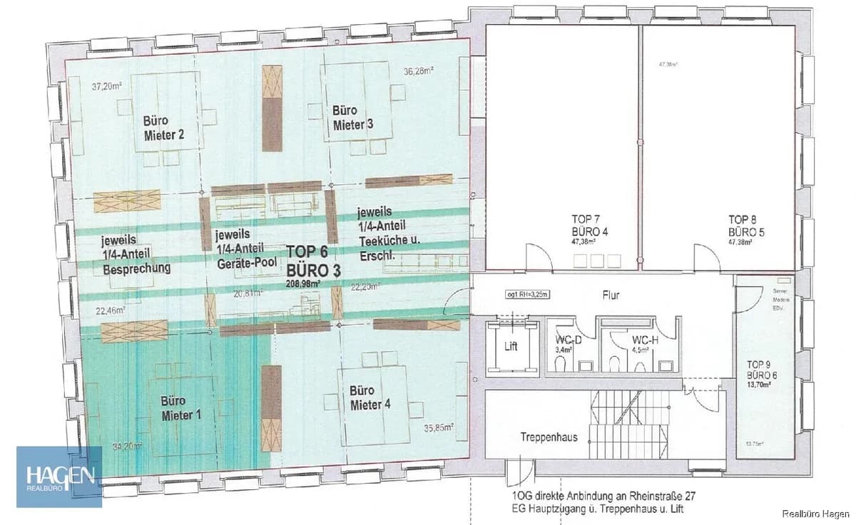 Gewerbeimmobilie mieten in Dornbirn – 209 m², € 3.382 – Bild 9 von 11