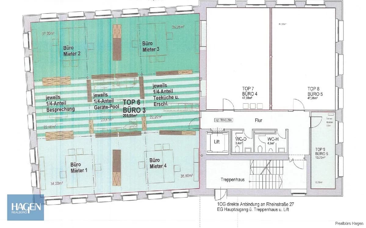Gewerbeimmobilie mieten in Dornbirn – 209 m², € 3.382 – Bild 10 von 11