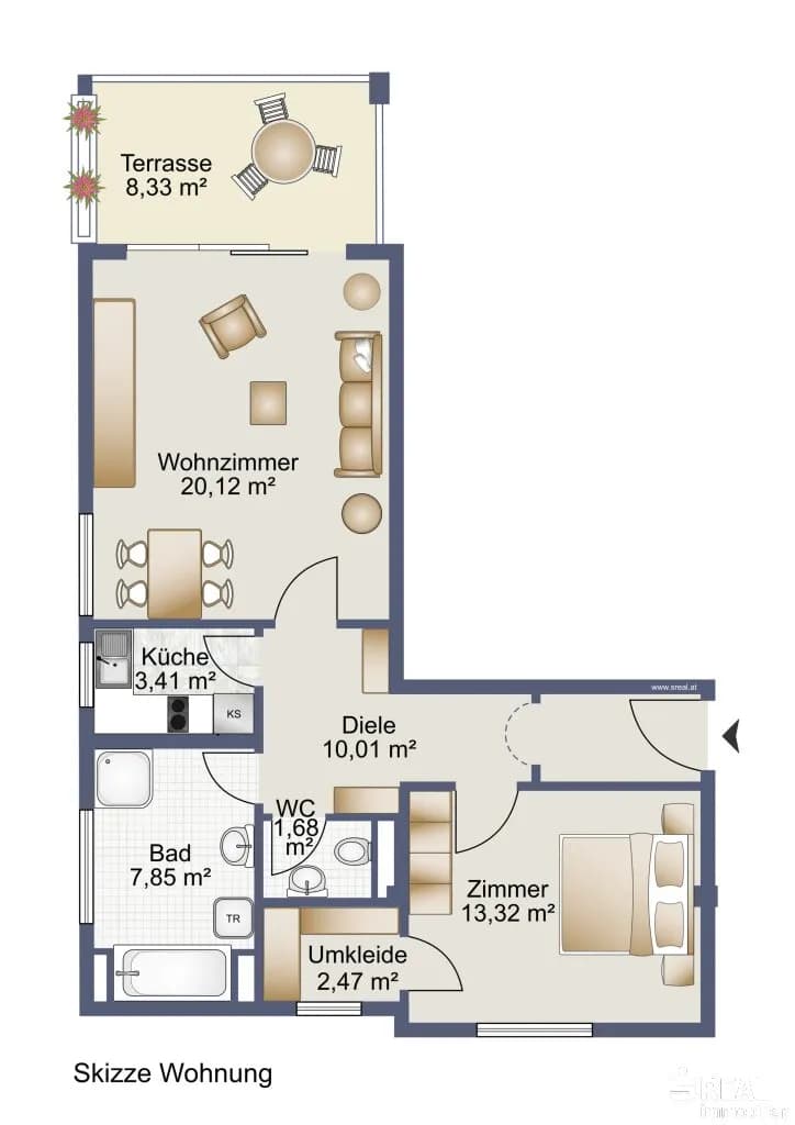 2-Zimmer-Wohnung kaufen in Klagenfurt – 58 m², € 239.000 – Bild 15 von 15