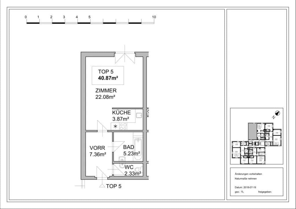 1-Zimmer-Wohnung mieten in Wien – 40,87 m², € 850 – Bild 12 von 12