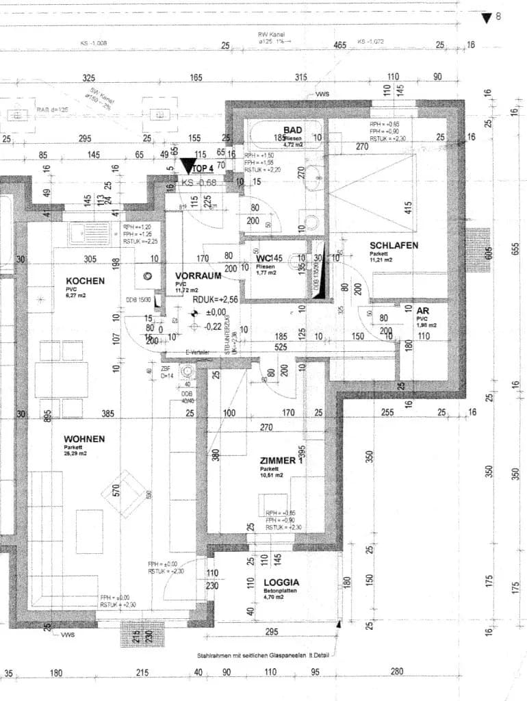 3-Zimmer-Wohnung mieten in Perg – 77,91 m², € 851 – Bild 3 von 3