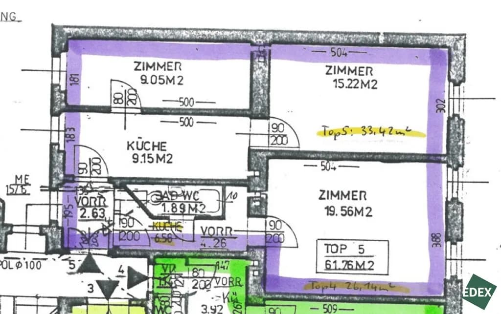 3-Zimmer-Wohnung kaufen in Wien – 61,76 m², € 219.000 – Bild 11 von 11